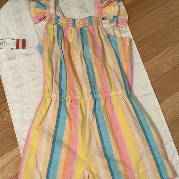 CAT and Jack Rainbow Girls Romper Size XL NWT - Picture 7 of 9